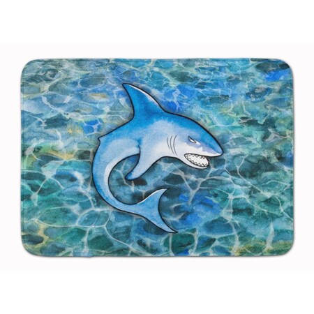 Carolines Treasures Shark Machine Washable Memory Foam Mat BB5352RUG